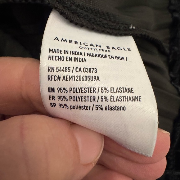 American Eagle black mini dress velvety. New with tags. Spaghetti straps. - Picture 7 of 7